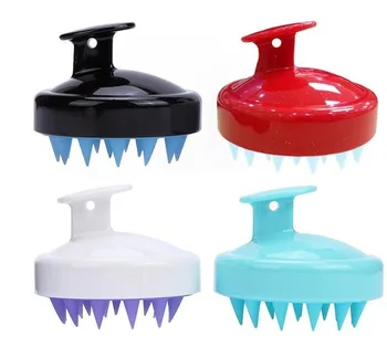 

Silicone Shampoo Brush Scalp Cepillo De Masaje Comfortable Silicone Hair Washing Body Spa Slimming Massage Brushes Wholesale