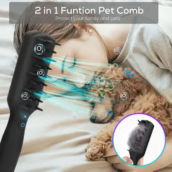 

New Pet Comb Grooming For Dog Cat Recharge Comb O₃ Sterilization Deodorization Insect Repellent Massaging Cleaning Pets Supplies
