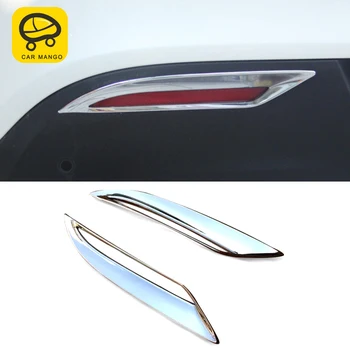 

CarManGo For Mercedes Benz GLE W166 Coupe C292 2016-2018 Auto Car Rear Fog Light Lamp Cover Trim Frame Sticker Chrome Accessory