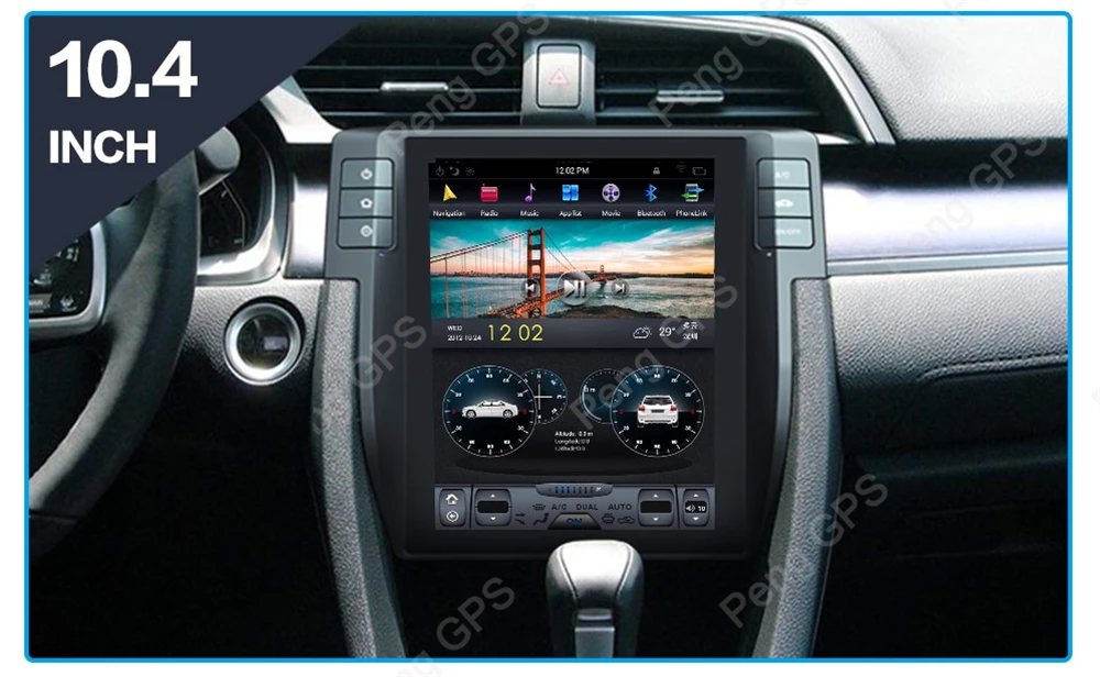 10," PX-6 Android 8,1 Tesla радио для Honda Civic автомобильный gps навигация Голосовое управление 4G+ 64G 1920*1080 4K головное устройство радио