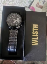 WLISTH-reloj deportivo para hombre, cronógrafo de pulsera, de acero inoxidable, resistente al agua, con caja de reloj de cuarzo grande con indicadores luminosos, nuevo