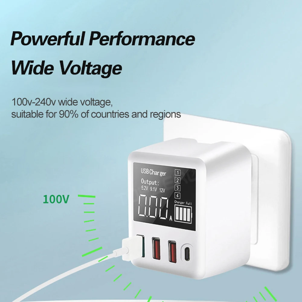 40 Вт Quick Charge QC3.0 USB зарядное устройство стенового путешествия мобильный телефон