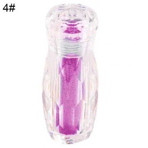 Light Purple Мини 3D смешанный цветной блеск бисер "икра" высокий свет ААА Маникюр горный хрусталь аксессуары для украшения для ногтей Кристаллы - Цвет: Light Purple