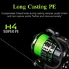 TSURINOYA  H4 4-8lb 150m  4 Weaves PE Fishing Line Light Game Trout Game Long Casting 4 Strand Braided Smooth Multifilament Line 5