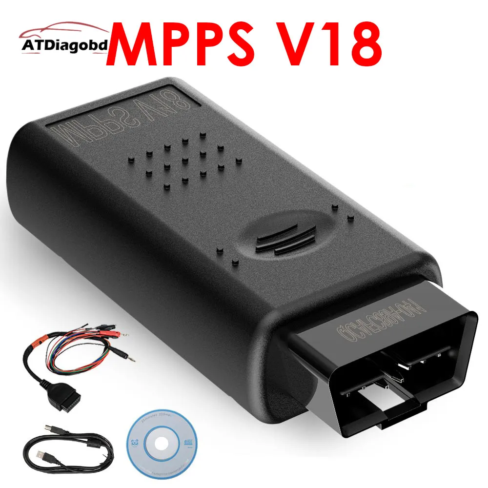 Низкая цена MPPS V18 прерывающий тросовой кабель V18.12.3.8 ECU чип тюнинг лучше чем V16 OBD