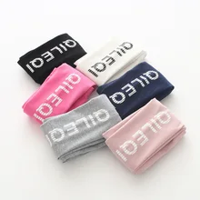 Леггинсы для девочек; коллекция года; сезон весна; детские леггинсы с принтом букв; детская одежда; 121518