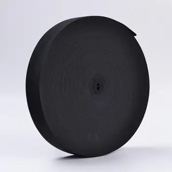 

40m Flat Elastic Rubber Band for Face Mask Ear Loop White Mask Elastic Cord DIY Mask Material Webbing Sewing Accessories 25mm
