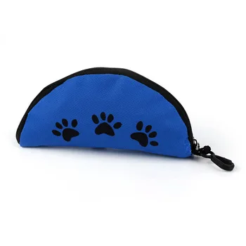 

Oxford Cloth Waterproof Portable Zipper Foldable Travel Dog Food Water Bowl NEW