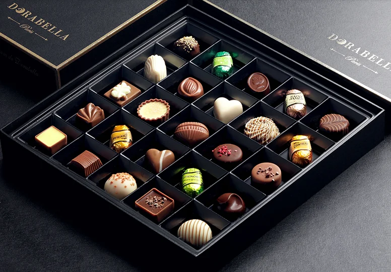 Custom Luxury Gift Paper Chocolate Packing Box manufacturer Magnetic Chocolate gift packaging boxes with insert ---PX2001 gift box