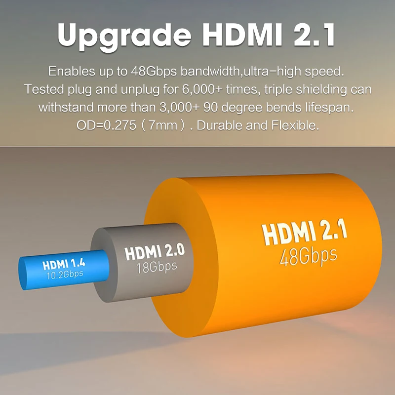 8K 60Hz 4K 120Hz 48 Гбит/с HDMI 2 1 кабели eARC Cabo UHD Dynamic HDR для ТВ PS4 PS5|Кабели HDMI| |