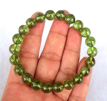 

Free Shipping Natural Peridot Round 9mm Beads Bracelet Women Jewelry Accessories Weddings Parties Birthday Gift
