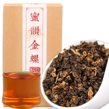 

2020 Chinese Tea Dianhong Honey Rhyme Gold Screw Black Tea Red Teas 200g/box