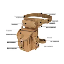 Belt Bag Fashion Men Army Vintage Thigh Bag Utility Waist Pack Pouch Adjustable Hiking Male Waist Hip Motorcycle Army Belt Bag