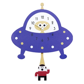 

3D Wall Clock Cute Cartoon Clock For Kids Room Decorative Creative Swing Clock With Unique Lovely Home Decoration Accessories