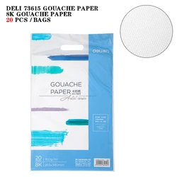 Deli Papel de pigmento de pintura de plomo 73615, papel de acuarela a granel, prensado en frío, papel de dibujo, para acuarela, Color de arte 8K