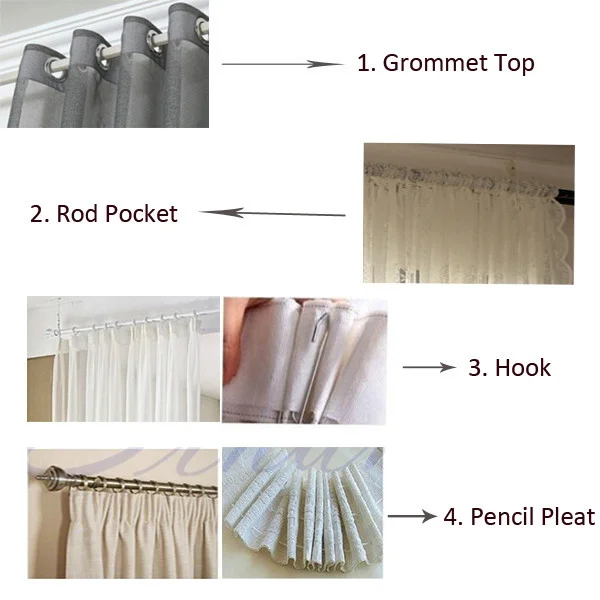 White Jacquard Curtains | Window Curtains