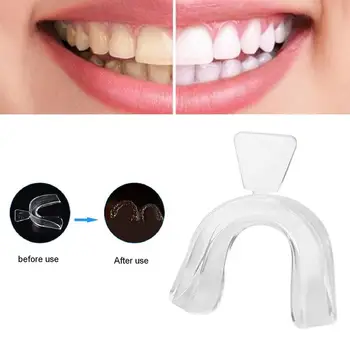 

2pcs Whitening Tray Night Soft Silicone Teeth Mouth Guard For Women Men Teeth Correct Clenching Grinding Dental Bite Sleep Aid