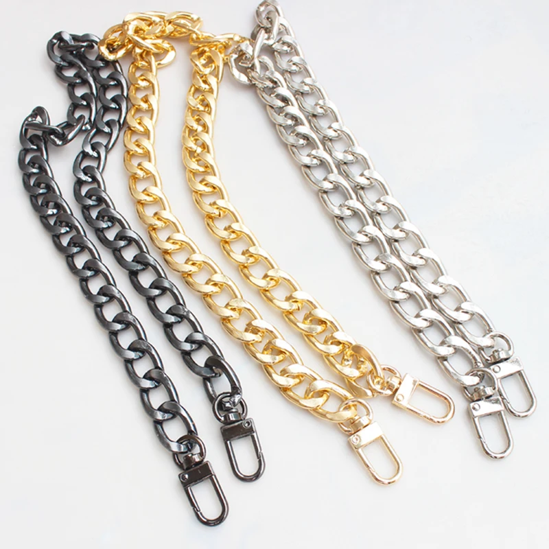 

Metal Chain Strap For Bags Diy Handles Crossbody Accessories For Handbag Luxury Brand Detachable Replacement Purse Chain Strap