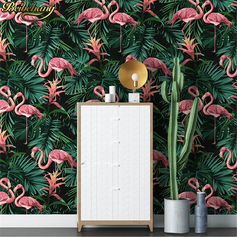 

6 Color Birds-Trees-Flowers-Chinoiserie-Wallpaper Birds Tree Blossom Statement 3D Wall Paper Roll For Background Wall R313