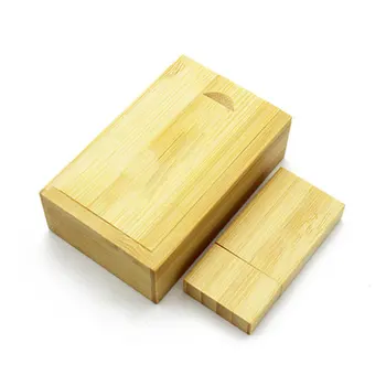 

Universal Bamboo USB Flash Drive Photo Album Box Portable Computer External Storage Device USB2.0 Memory Stick