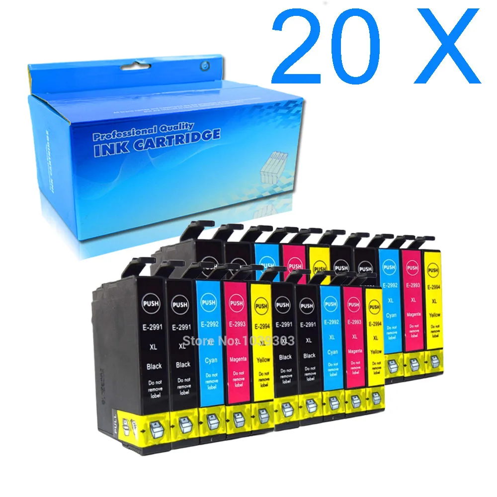 20Ppack T2991 29xl 29 совместимый картридж с чернилами для принтера Epson XP 235 245 247 332 335 355 255 342 345 432 435 442 445 352 455 XP-255