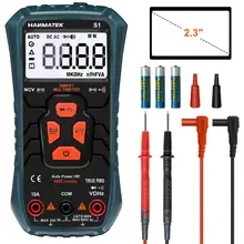 

HANMATEK Multimeter S1 Ture-RMS Automatic Ranging Multimeter Automatic Multi Tester Electrical Voltage Ammeter Ohm Tester