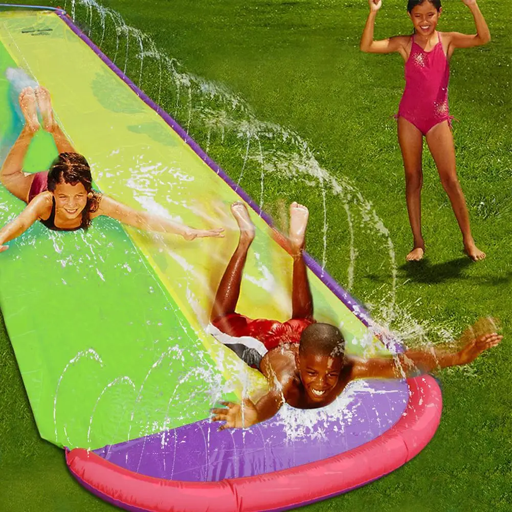 Promo  Children's Water Skiing Surf Summer Water Toys Outdoor Lawn Water Slides Spray Slip Sheets People S