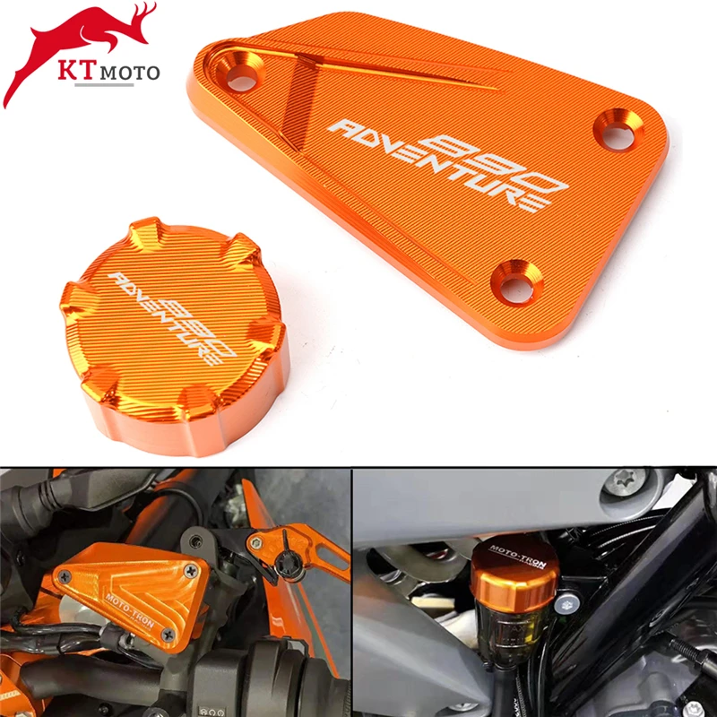 

For KTM 890 ADV 890 Adventure R 2021-2022 Motorcycle Accessories Front & Rear brake Fluid Cylinder Master Reservoir Cover Cap
