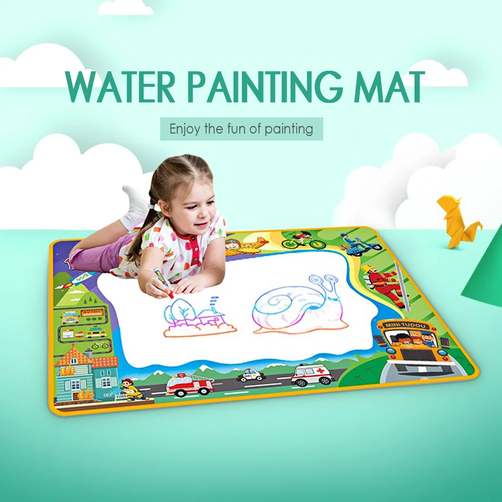 100 x 70cm Painting Cloth Cognitive Theme Graffiti Toy 