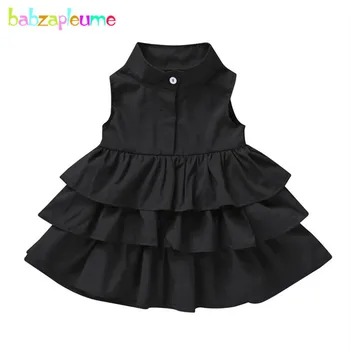 

1-5Years/2020 Baby Summer Party Princess Dress Fashion Sleevelss Solid Chiffon Toddler Girls Dresses For Kids Clothes BC1845-1