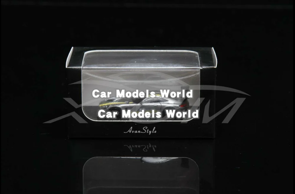 Полимерная модель автомобиля Avan Style Mercedes AMG GT3 1: 87 (серый/желтый) + маленький
