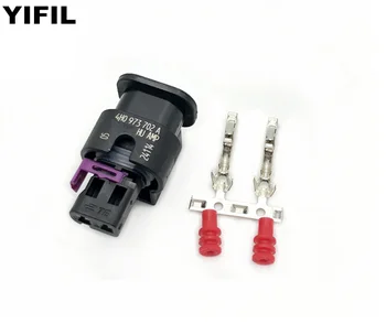 

2/4/10pcs/lot 2 Pin/Way 1.2mm Sealed Connector Kit 4H0973702A With Terminal Seal 000979034E For VW VAG Fuel Pump T5 7E0 963 303