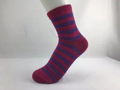Мериносовая шерсть легкие 3/4 носки для лодок женские носки из мериносовой шерсти зимние термостойкие влагостойкие теплые носки для спорта на открытом воздухе - Цвет: Red A Stripe 1 Pair