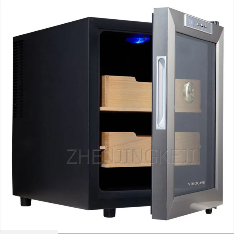 220V~50Hz Cigar Cabinet Humidor Led Light Humidor Cabinet Cedar Wood Dhelf Cigar Cooler Electronic Temperature Control SC-12AH