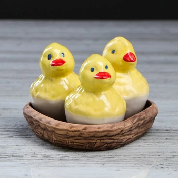 

Set for spices "Chickens" in a set of 4 pieces
