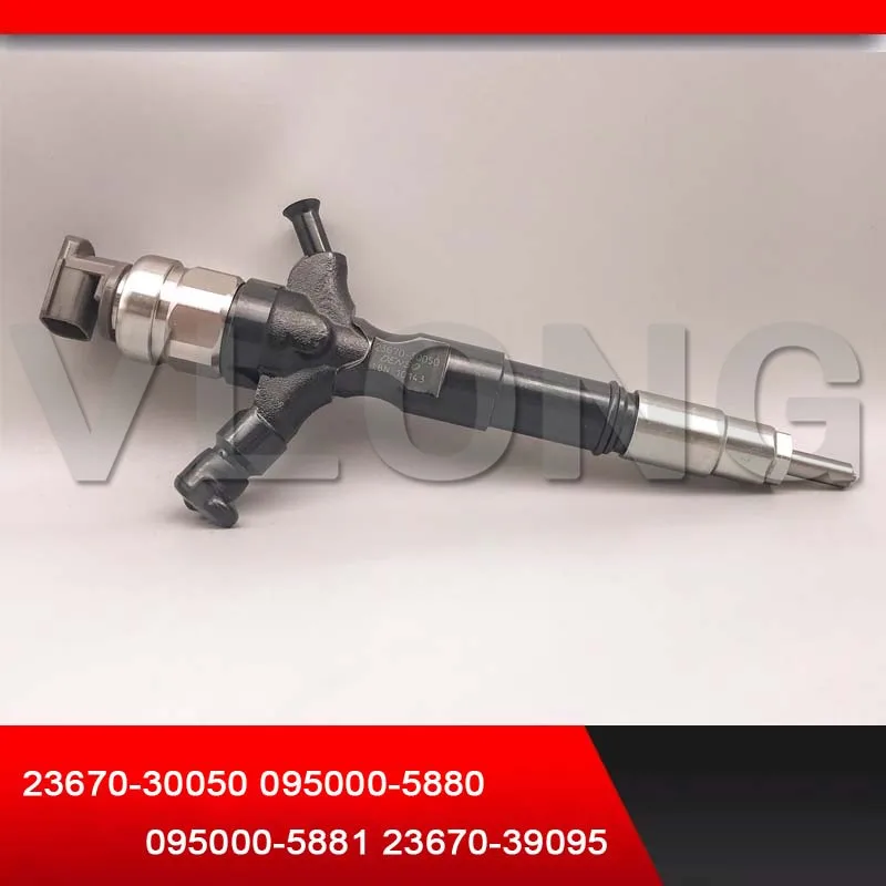 Подлинный COMMON RAIL дизельный инжектор для DE-NSO TOYOTA 2KD-FTV HIACE TURBO 23670-30050 095000-5880 095000-5881 23670-39095