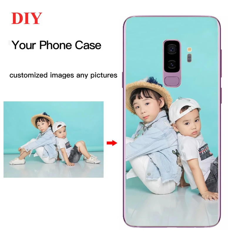 

Unique Personalized Customized DIY Print Transparent Clear Cover Case for Samsung Galaxy Note 8 9 10 s6 s7 s8 s9 s10 edge plus