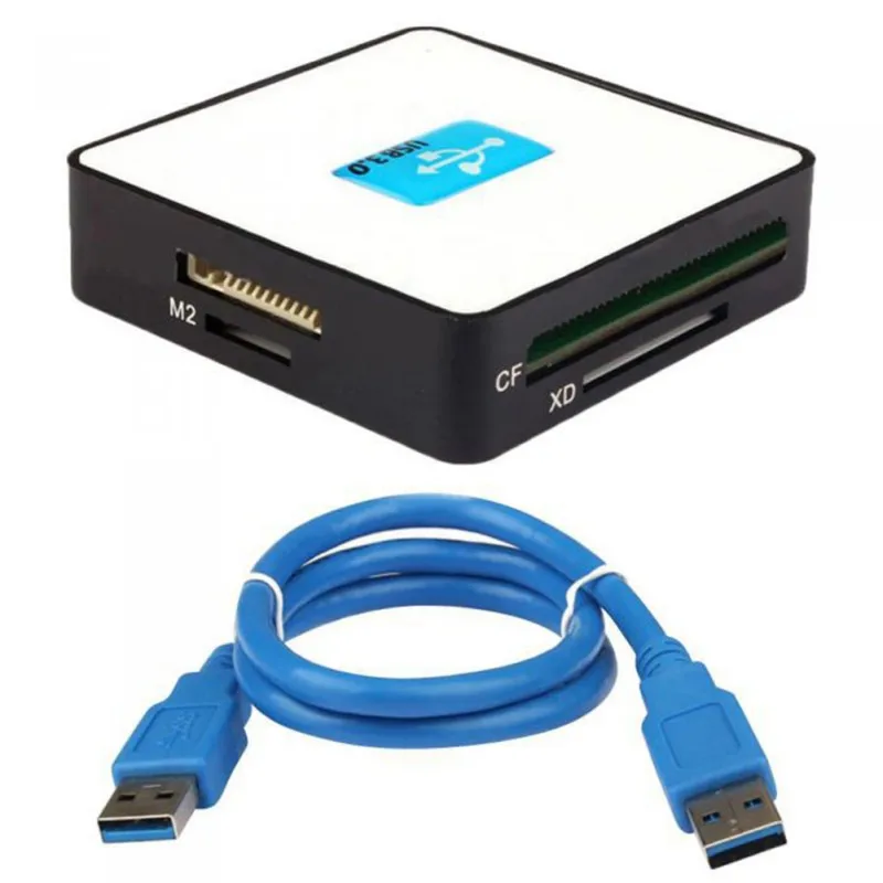 style 3 USB 3,0 устройство для чтения карт памяти все в одном 5 Гбит/с высокоскоростной TF CF XD M2 MS Micro-Secure Digital Card Adapter - Цвет: style 3