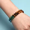 Bracelet Double couche pour hommes, 7 chakras, de Yoga indien, Vintage, Bracelets pour femme perles de pierres de lave, bijoux de guérison ► Photo 2/6