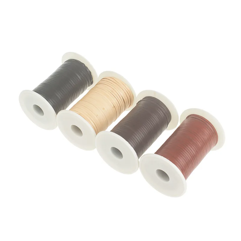 Handmade Leather Art Leather Lanyard Braided Rope Leather Strap Lanyard Tanned Leather Flat Leather Lanyard Wide 5mm Thick 2 Mm