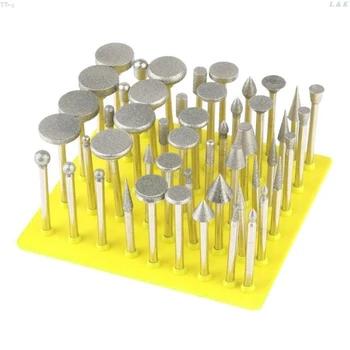 

50Pcs Diamond Coated Grinding Grinder Head Glass Burr For DREMEL Rotary Tools On Sale M05 dropship