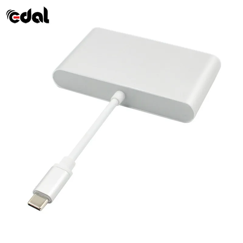 USB C к HDMI 4K+ Gigabit Ethernet(RJ45 порт)+ USB 3,0 USB 3,1 адаптер типа C USB-C сплиттер