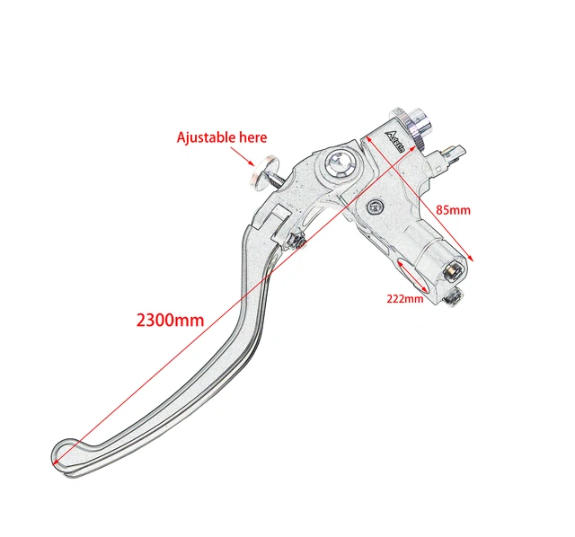 19 rcs 17.5 adelin linha de freio da motocicleta cilindro mestre embreagem hidráulico 7/8 "22mm para r1 r6 fz6 gsxr600 750 1000 ninja 6