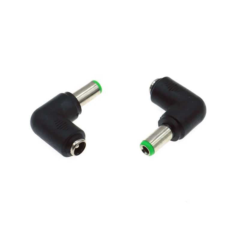 Elbow DC5.5x2.1mm Female to Multiple Male Power Adapter Sizes Description Image.This Product Can Be Found With The Tag Names 2 computer connecting cable, 55x25 55x21 adapter, Adapter 55x17 55x25, Adapter power cable pc elbow