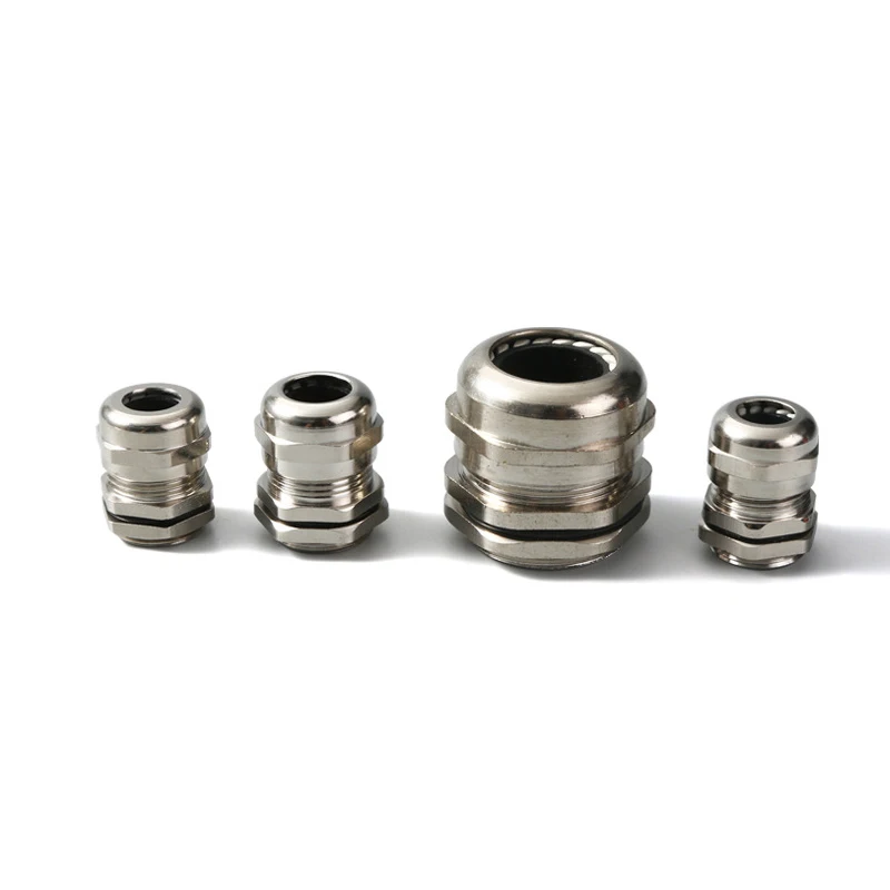 304 Stainless Steel Metal Electric Cable Gland Wire Fitting PG7/PG9/PG11/PG13.5/PG16/PG19/PG21/PG25 Waterproof Wire Connector