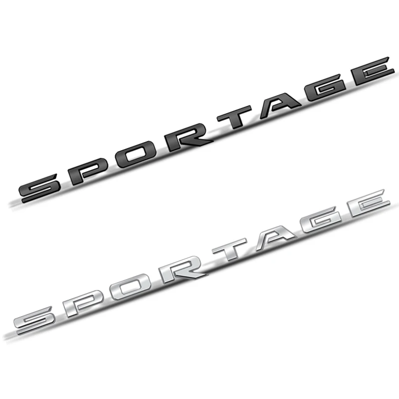 Metalowe litery Logo symbol dla Kia Sportage czarny błyszczący edycja