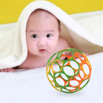

Toy Ball Baby Colorful Magic Ball Hole O Ball great toy for baby to play with credibly easy to catch (Random Color)
