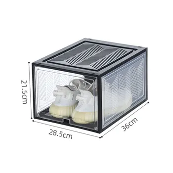 

Big Size Shoe Box Shoe Storage Organizers Stackable Clear Shoe Storage Box Rack Clear Drawer FPing