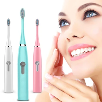 

Electric Toothbrush Sonic Whitening IPX7 Ultrasonic Automatic Adult Timer Brush Battery Acoustic Wave Waterproof Toothbrush