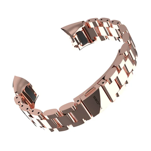 Rose Gold Металлический ремешок для часов huawei Honor Band 4 ремешок Металлический Стальной браслет huawei Band 4 ремешок браслет из нержавеющей стали замена - Цвет ремешка: Rose Gold